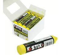 STIX 12 Stuck craie grasse jaune, craie pour pneus, marqueur pour pneus