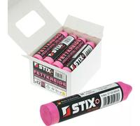 STIX 12 Stuck craie grasse rose, craie pour pneus, marqueur pour pneus