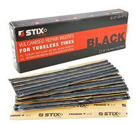 STIX 25 Bandes de Réparation Pneus 6mm - Mèches Noires Vulcanisation Rapide PKW LKW