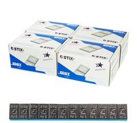 Stix 400 Bandes de Poids Collés Edgy Slim 60g 12x5g Noires 3,8mm avec Bande Adhésive Large pour Jantes en Aluminium 24kg