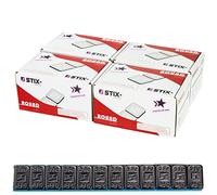STIX 400x Masses adhésives Noires 12x5g Slim pour Jantes alu avec Bande Zinc Double Face