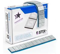 Stix 50 Masses Autocollantes déquilibrage 12x5g Slim Acier zingué avec Bord de Rupture pour Jantes Aluminium