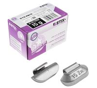 Stix 50 masses d'équilibrage de 15 g pour jantes en acier - Poids d'équilibrage en zinc ZN/S - Poids de roue pour l'équilibrage des pneus et des roues - Poids de roue