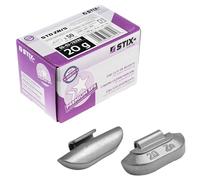 Stix 50 masses d'équilibrage de 20 g pour jantes en acier - Poids d'équilibrage en zinc ZN/S - Poids de roue pour l'équilibrage des pneus et des roues - Poids de roue