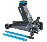 STIX Cric hydraulique 3T HELN-05 Plage de Levage 130 à 480 mm Levier Divisible 94 cm Roues métalliques Cric Solide pour Garage et Atelier