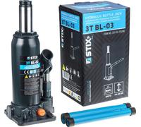 STIX Cric hydraulique pour bouteilles BL-03, capacité 3000kg, hauteur : 195 - 390mm
