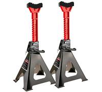 STIX JS-6T Lot de 2 chandelles de soulèvement avec caoutchouc de 6 tonnes, hauteur réglable de 360 mm à 585 mm