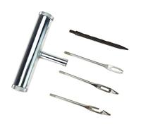 STIX Kit de Réparation Pneus sans Chambre 4 en 1 avec Poignée T - Lot de 4 Outils pour Voiture, Moto, Quad