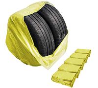 STIX Lot de 100 Sacs à Pneus XXL 1000x1000mm Jaunes LDPE Premium Ultra Résistants Idéals pour Protéger et Transporter Pneus jusquà 22 pouces