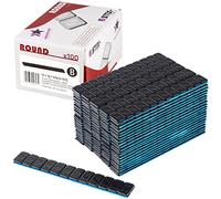Stix Lot de 1200 masses d'équilibrage Rounded Slim - 5 g - 100 bandes de 60 g - Noir - Galvanisé par pulvérisation - 3,5 mm - Pour jantes en aluminium - 6 kg