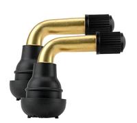 Stix Lot de 2 Valves Coudées pour Scooter et Mobylette, Snap-in | Valve coudée 90° type Snap-in, compatible jantes 11,5mm, montage sans chambre à air, étanchéité haute pression