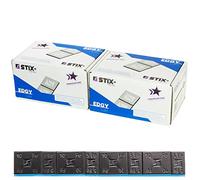 Stix Lot de 200 masses adhésives pour jantes en aluminium - 5 + 10 g - Noir - Poids d'équilibrage - Barre adhésive - 12 kg