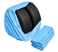 STIX Lot de 200 Sacs à Pneus Bleus 100x100 cm Housse de Protection Roues