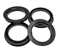 STIX Lot de 4 Anneaux de Centrage 73,1-54,1 mm Bagues Plastique Noir pour Adaptation Moyeu et Jante Aluminium