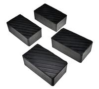 STIX Lot de 4 Blocs Caoutchouc 200x113x72mm pour Cric et Pont Élévateur Protection Véhicule