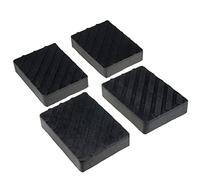 STIX Lot de 4 Blocs en Caoutchouc 160x120x35 mm pour Cric et Pont Élévateur