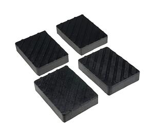 STIX Lot de 4 Blocs en Caoutchouc 160x120x35 mm pour Cric et Pont Élévateur
