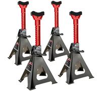 STIX Lot de 4 chandelles Voiture JS-6T - Capacité 6 Tonnes - Réglables 385 à 560 mm - avec Patins en Caoutchouc et Goupille de Sécurité