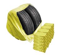 Stix Lot de 400 sacs à pneus de qualité supérieure - Taille XXL - Jaune - 1000 x 1000 mm - 22"