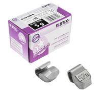 Stix Lot de 50 poids de frappe 5 g pour jantes en acier - Poids d'équilibrage en zinc ZN/S - Poids d'équilibrage pour pneus et roues - Poids de roue