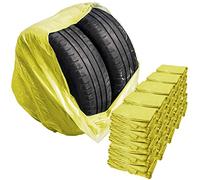 STIX Lot de 500 Sacs à Pneus XXL 1000x1000mm Jaunes LDPE Premium Ultra Résistants Idéals pour Protéger et Transporter Pneus jusquà 22 Pouces