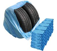 Stix Lot de 500 Sacs de pneus en polyéthylène Basse densité Bleu 1000 mm x 1000 mm