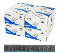STIX Lot de 800 Masses adhésives Noires 12x5g Slim Edgy avec Bord de Rupture pour Jantes alu
