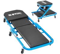 Stix LWS-40 Chariot d’Atelier 2-en-1 Pliable et Mobile pour Travaux Mécaniques sous Véhicule Charge Max 150 kg Compact et Ergonomique pour Garage