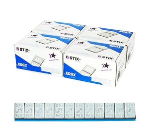 Stix Masselottes Adhésives Zinc 60g pour Jantes Alu - 400 pcs Edgy Slim | Format 12x5g, finition profilée Edgy Slim, poids total 60g par bande, haute adhérence sur jantes aluminium.