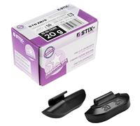 STIX Masses d'équilibrage 20g pour Jantes Acier, Noires, Lot de 50