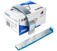 Stix Poids adhésifs Edgy Slim Masses d'équilibrage 1200 pièces 5g - 100 bandes à 60g galvanisées 3,5mm Design fin avec film adhésif puissant pour jantes en aluminium et jantes de voiture