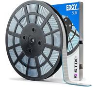 Stix Poids d’Équilibrage Adhésifs Edgy Slim Powder - Rouleau 1200x5g Profil Bas 3,5 mm Acier Zingué Revêtement Gris Ruban Large Haute Adhérence pour Jantes Aluminium Grises & Argentées