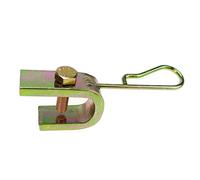 Stix Support Métallique HD.03 pour Rallonge de Valve de Roues Jumelées PL/Utilitaire - Fixation Anti-Corrosion Zinc Doré (Montage sur Jante)