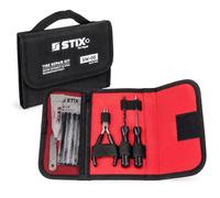STIX SW-08 Kit réparation pneus tubeless avec mèches, voiture, SUV, moto | Pochette compacte pour ranger vos accessoires, avec notice et poche intérieure zippée pour les garder en sécurité.