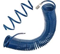 STIX Tuyau en Spirale PE 15 m Flexible Pneumatique 6,5/10 mm pression max 10 bar Résistant avec Connecteurs