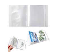 STJUNR Album photo A6 de 40 pages avec autocollants et gabarits de découpe ; format 13 x 16 cm. Convient pour cartes postales, autocollants, photos, tampons transparents et gabarits de découpe