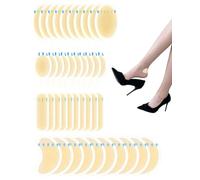 STJUNR Lot de 40 pansements hydrocolloïdes invisibles en gel hydrocolloïde pour talon, pied et orteil, pansement ampoule, coussinets imperméables pour protection de la peau et guérison rapide