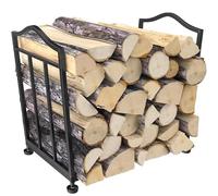 STLOVe Porte Bûches Cheminée, Pliable Intérieur Extérieur Support De Bois De Chauffage, Garde Bois de Chauffage Propre, Adapté, à Côté Des Foyers, Près De La Cheminée (Bois Non Inclus)