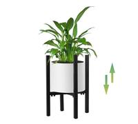 STLOVe Support à Plantes en Métal Dans Un Style Simple Convient aux Intérieurs/Extérieurs, Largeur Réglable Jardin Étagère à Fleurs, Balcons Tabouret Plante-1Pcs(Sauf pour Les Plante et Pots Fleur)
