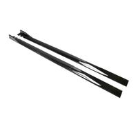 STLYBAZ Jupes latérales de Voiture pour VW Golf 7 2014-2020, Anti-Rayures Automobile latérales becquet d'aile de Jupe latérale Accessoire,A-Black