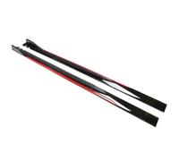 STLYBAZ Jupes latérales de Voiture pour VW Golf 7 2014-2020, Anti-Rayures Automobile latérales becquet d'aile de Jupe latérale Accessoire,A-Black-Red