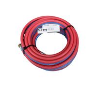 STM Der Meisterladen Tuyau double autogène acétylène oxygène 5 m, 10 m, 20 m 9 x 6 avec raccords (10 m)