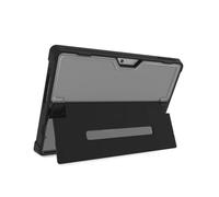STM Dux Coque de Protection pour Microsoft Surface Pro 9 - Noir/Transparent [Militaire Standard | Arrière Transparent | Fonction Support | Compatible avec Microsoft TypeCover]