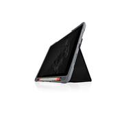 STM dux Plus Duo - Etui à rabat pour tablette - polycarbonate, polyuréthanne thermoplastique (TPU) - noir - pour Apple 10.2-inch iPad (7ème