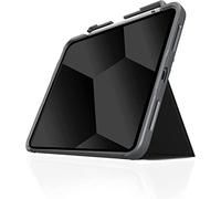 STM Dux Plus Étui de Protection Compatible avec Apple iPad 10,9" A16/10ème génération (2022) Noir (Norme Militaire, Compartiment pour Apple Pencil, Fonction Support, Support Veille/Veille)