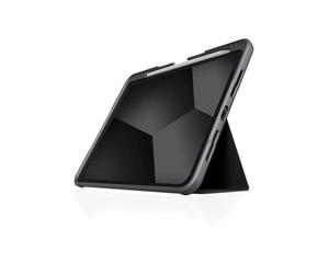 STM Dux Plus Folio Noir/Transparent pour iPad Pro 13" M4 (A2925, A2926, A3007), Polycarbonate/TPU, Fermeture Magnétique, Fonction Marche/Veille