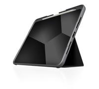 STM Goods Dux Plus Étui de Protection Compatible avec Apple iPad Pro 13" (2024 - M4) - Noir/Transparent (Support Apple Pencil Pro, résistant à l'eau, Fonction Support, réveil/Veille)