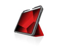 STM Dux Plus STM-222-341GX-02 Étui Robuste avec Porte-Stylet Apple, Fermeture magnétique au Support et Housse de Veille/réveil - Testé Contre Les Chutes Mil-Spec - Rouge