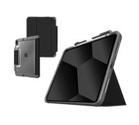 STM Dux Plus stm-222-388KX-01 Étui Ultra Protecteur et léger avec Rangement pour Stylet Apple Noir