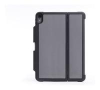 STM dux shell - Étui à rabat pour tablette/clavier - polycarbonate, polyuréthanne thermoplastique (TPU) - pour Apple 11-inch iPad Pro (1ère génération) Noir / Transparent G